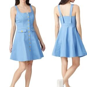 Color Me Courtney Blue Alle Utility Dress Size 8